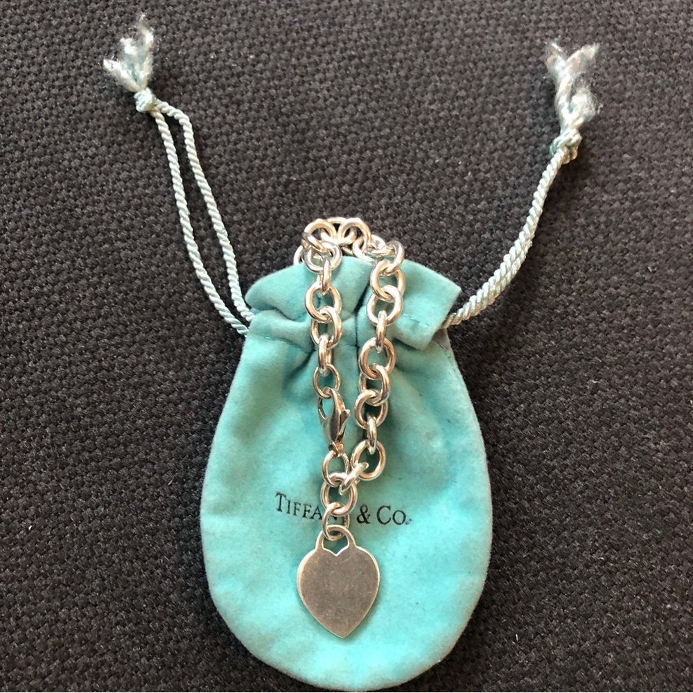 Authentic Tiffany & Co Heart Tag Charm Bracelet